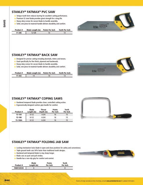 Stanley - Outils à main