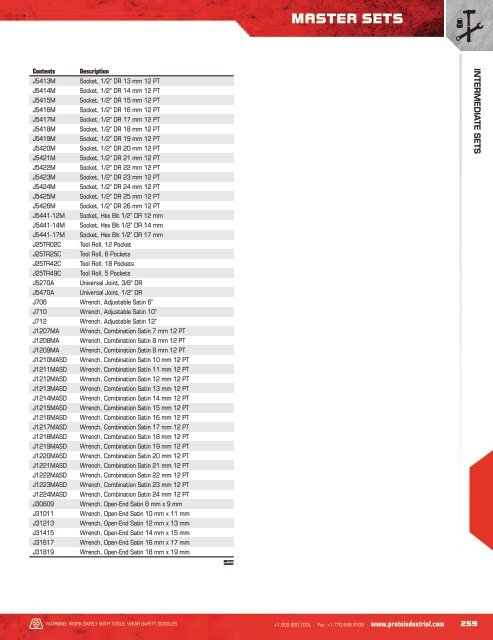 Proto - Ensembles d'outils