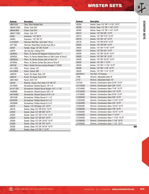 Proto - Ensembles d'outils