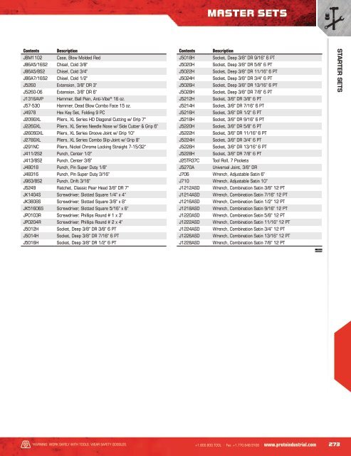 Proto - Ensembles d'outils