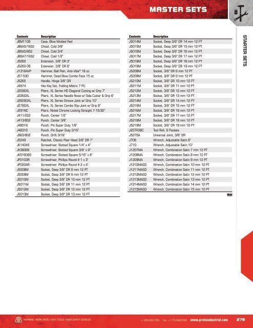 Proto - Ensembles d'outils