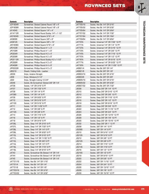 Proto - Ensembles d'outils