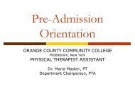PTA Pre-Admission Orientation - Fall 2016