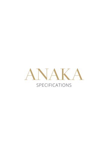 ANAKA SPECS