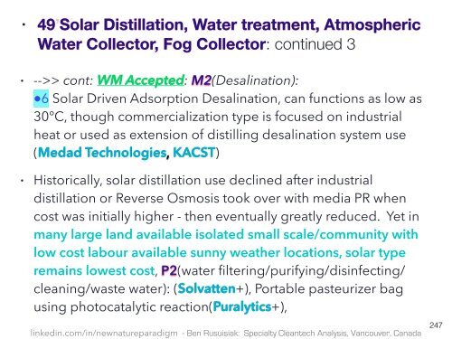 Effektive, Niedrige Kosten, Nicht Sehr Bekannt, Umweltfreundliche Wassertechnologien Für Die Zukunft (Zusammenfassung in Deutsch)