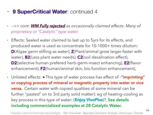 Effektive, Niedrige Kosten, Nicht Sehr Bekannt, Umweltfreundliche Wassertechnologien Für Die Zukunft (Zusammenfassung in Deutsch)