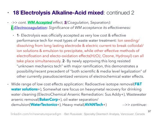 Effektive, Niedrige Kosten, Nicht Sehr Bekannt, Umweltfreundliche Wassertechnologien Für Die Zukunft (Zusammenfassung in Deutsch)