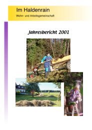 Jahresbericht 2001