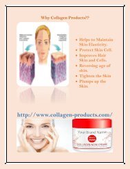 Why Collagen Products
