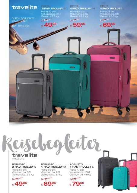 REISELUST ANGEBOTE L+T  .  AB JUNI 2016