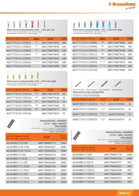 Dresselhaus | Universalprogramm Automotiv | Programme universel Automotiv | Programma universale Automotiv