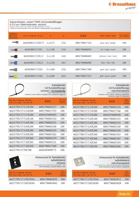 Dresselhaus | Universalprogramm Automotiv | Programme universel Automotiv | Programma universale Automotiv