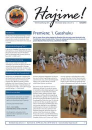 Zeitung Shotokan Dojo Jena 02/2016