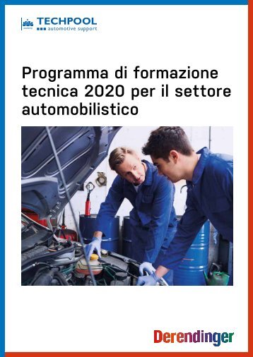 Programma di formazione tecnica per il settore automobilistico