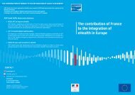 The contribution of France to the integration of eHealth in Europe