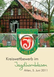 Jagdhornblasen - Hegering Ahlen, für Jägerinnen und Jäger in Ahlen