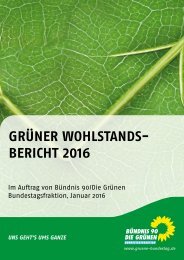 GRÜNER WOHLSTANDS- BERICHT 2016