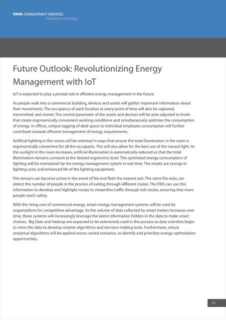 Leveraging the Internet of Things and Analytics for Smart Energy Management