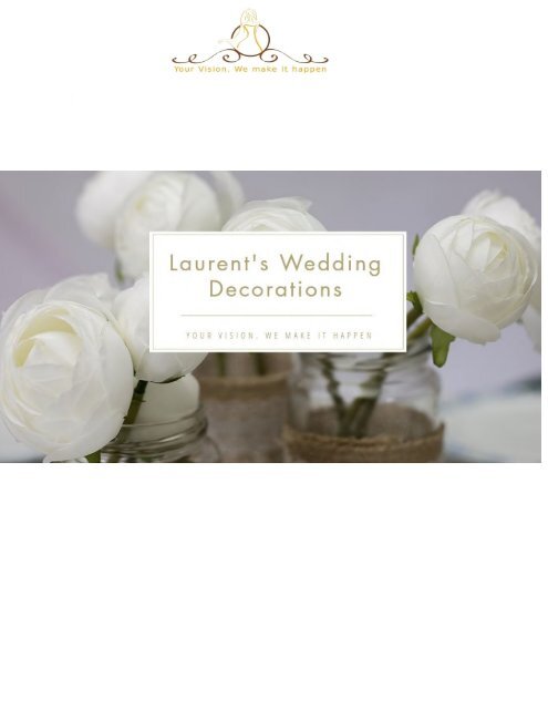 Laurent's Wedding Decorations