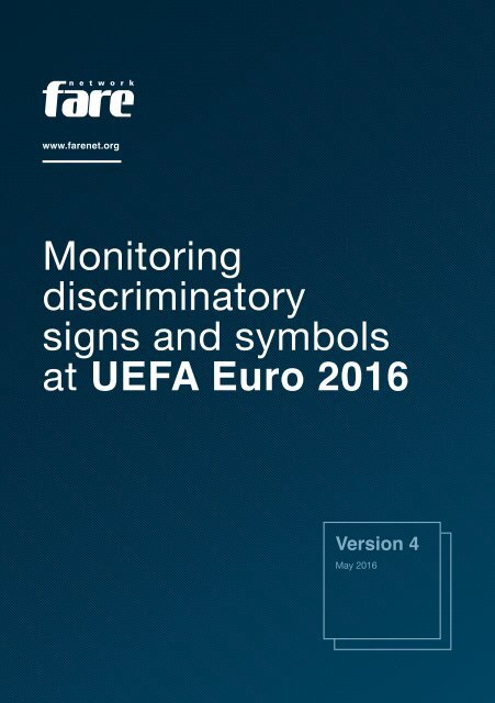 Monitoring discriminatory signs and symbols at UEFA Euro 2016