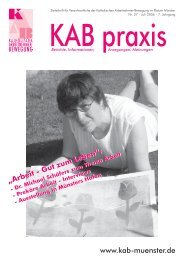 KAB praxis 2/06 - KAB Münster