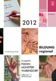 BILDUNG regional Hamm-Münster-Warendorf - KAB Münster