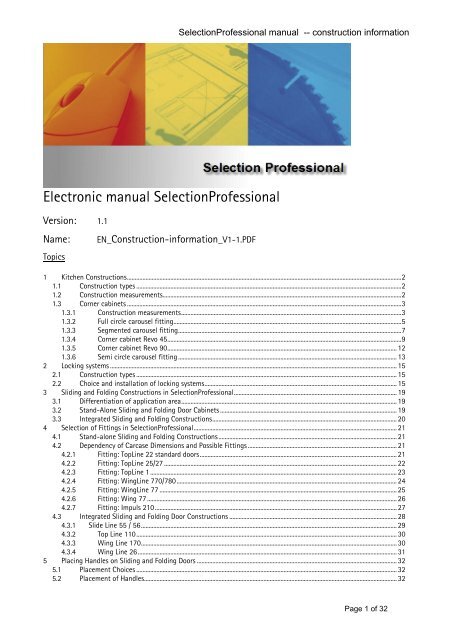 3 Sliding And Folding Constructions In Selectionprofessional Hettich