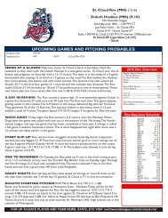 6-19-16 Rox Notes vs Duluth