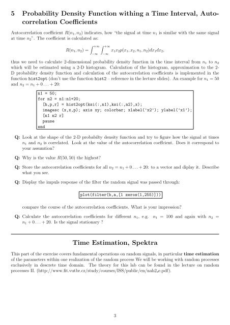 Random Processes – Fundamentals 1 Generation of a Random ...