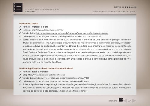 ESTUDO DE INTELIGÊNCIA DE MERCADO AUDIOVISUAL