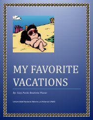 MY FAVORITE VACATIONS