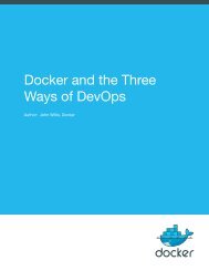 Docker and the Three Ways of DevOps