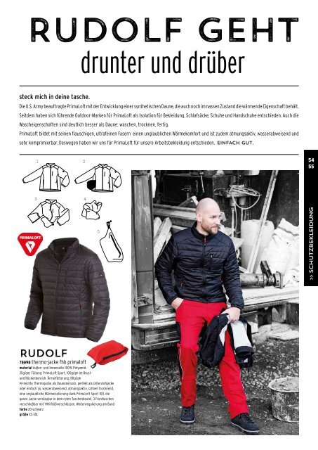 FHB WORKWEAR Katalog 2016