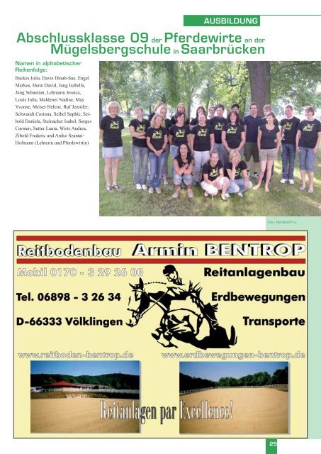 Reiter-Spektrum-Saar Ausgabe 3-2009