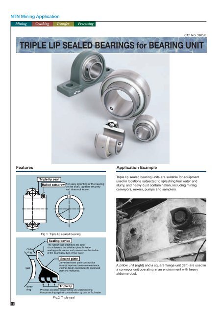 NTN - Bearings for Mining Application