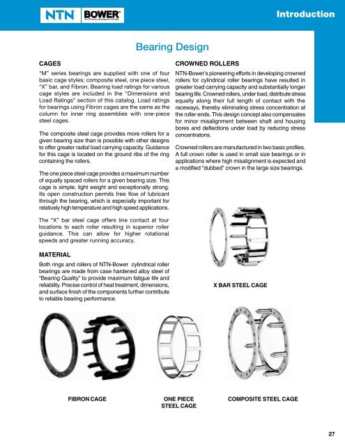 NTN - Cylindrical and Tapered Roller Bearings