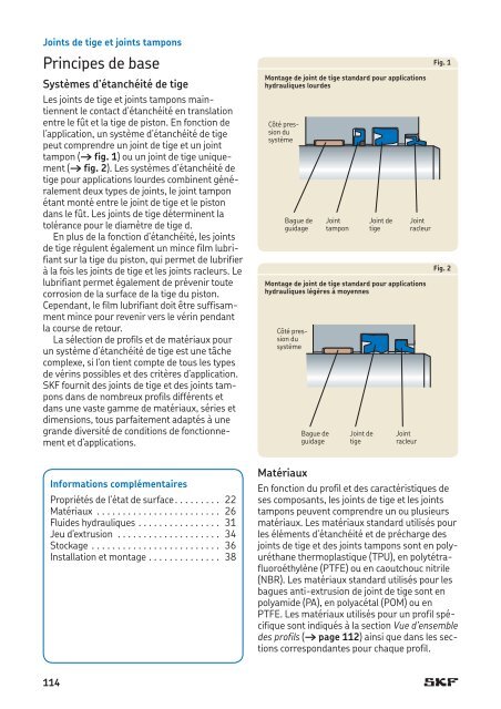 SKF - Joints Hydrauliques