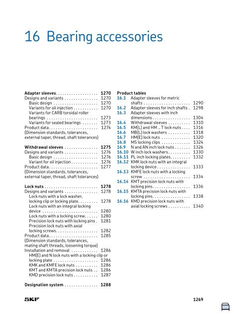 SKF - Rolling Bearings