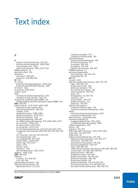 SKF - Rolling Bearings