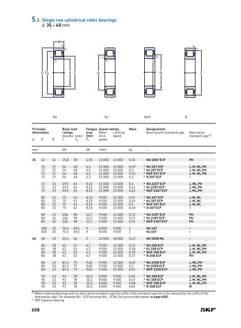 SKF - Rolling Bearings