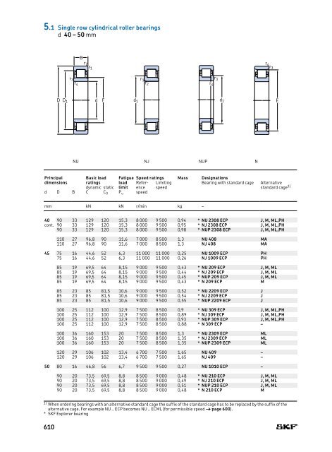 SKF - Rolling Bearings