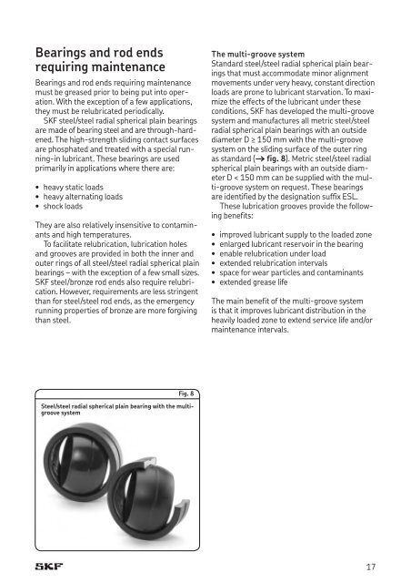 SKF - Spherical Plain Bearings and Rod Ends