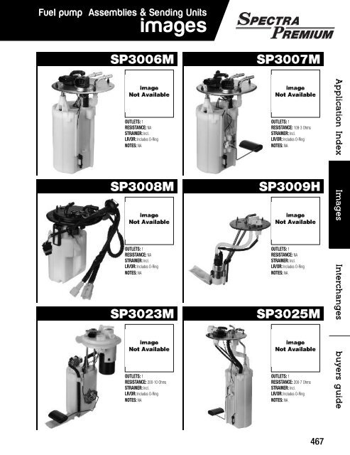 Spectra Premium - Produits du système d’alimentation d’essence