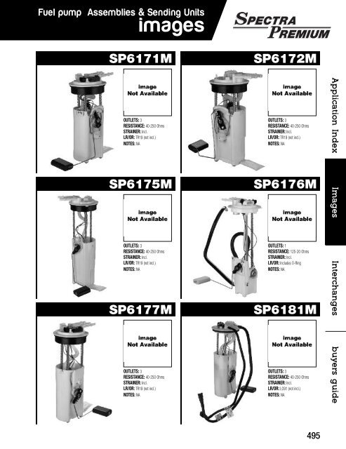 Spectra Premium - Produits du système d’alimentation d’essence