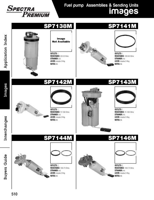 Spectra Premium - Produits du système d’alimentation d’essence