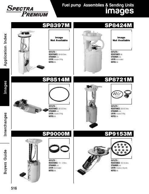 Spectra Premium - Produits du système d’alimentation d’essence