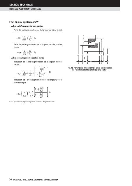 Timken - Roulements à rouleaux côniques