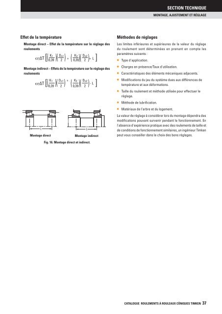 Timken - Roulements à rouleaux côniques