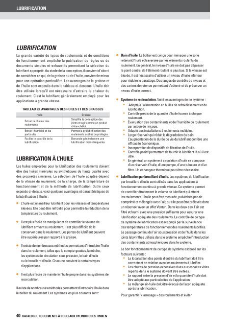 Timken - Roulements à rouleaux cylindriques