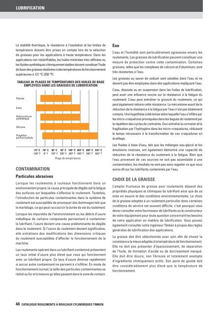 Timken - Roulements à rouleaux cylindriques